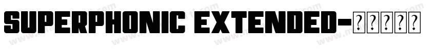 superphonic extended字体转换